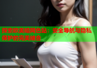 探索欧美暗网色站：安全导航与隐私保护的完美结合