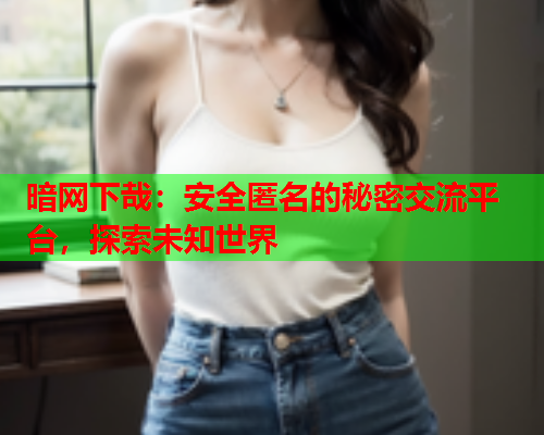 暗网下哉：安全匿名的秘密交流平台，探索未知世界  第1张